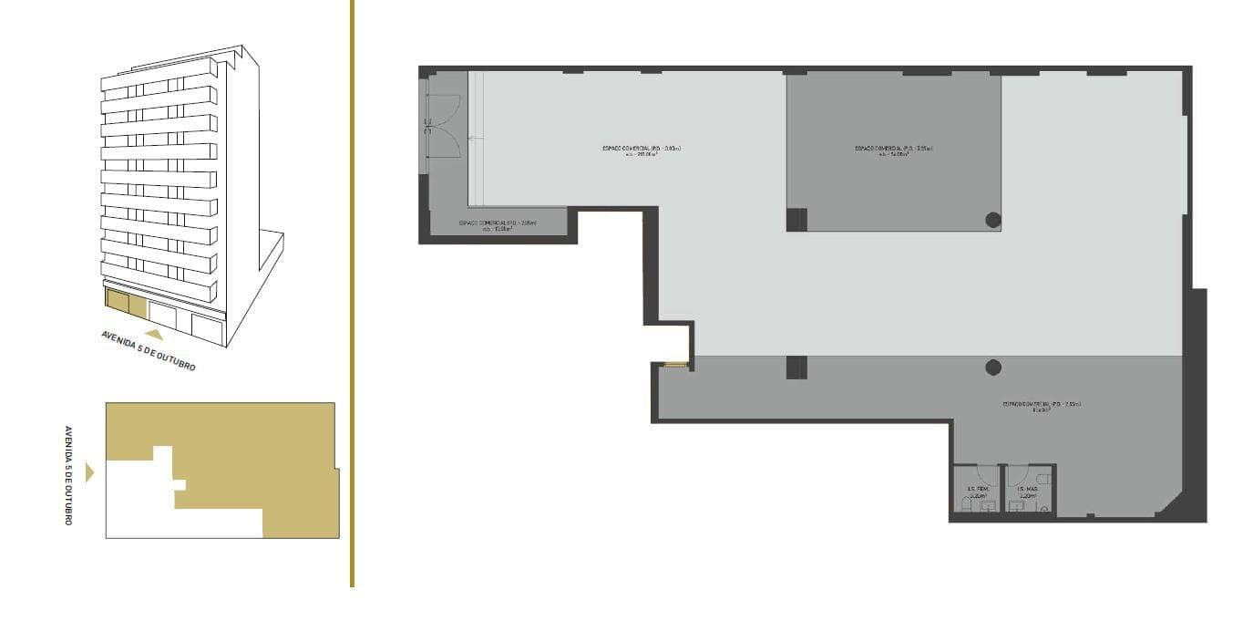 Comércio 218 m2, Avenidas Novas, Lisboa - Imagem 3