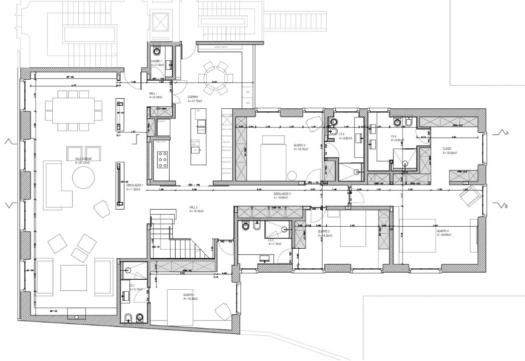Penthouse T5 com vista, Campo Mártires da Pátria, Lisboa - Imagem 57