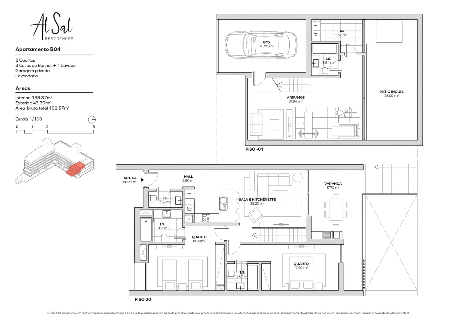 Duplex T2 + 1 com jardim - Imagem 20