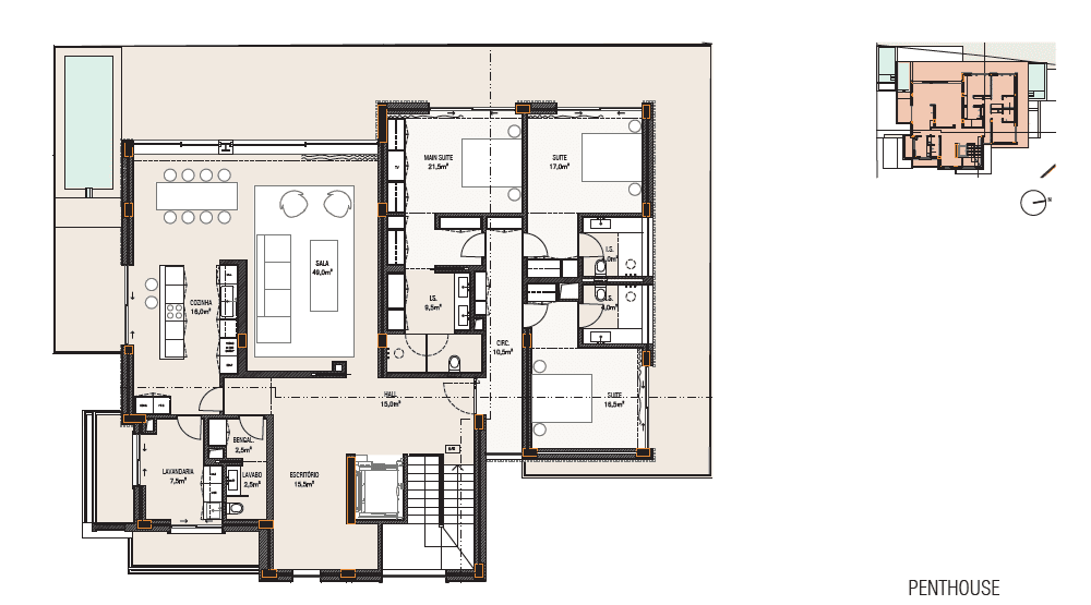Appartement 5 pièces avec piscine, Carcavelos, Cascais - Image 7