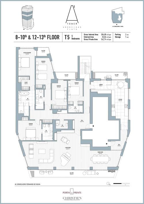 PF39705 - Apartamento T5 com piscina, Amoreiras, Lisboa - Imagem 39