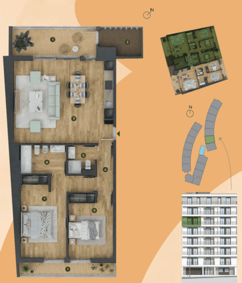 PF40156 - Apartamento T2 com jardim, Bela Vista, Loures - Imagem 1
