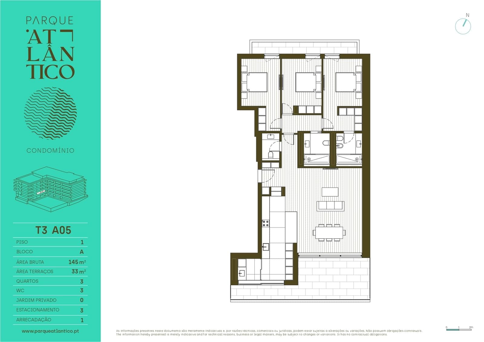 Apartamento T3 com estacionamento, Parede, Cascais - Imagem 38