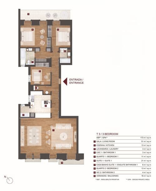 PF40778 - 3 Bedroom Apartment with parking, Avenidas Novas, Lisboa - Image 25