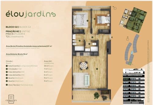 PF41007 - Appartement 3 pièces avec piscine, Loures - Image 9