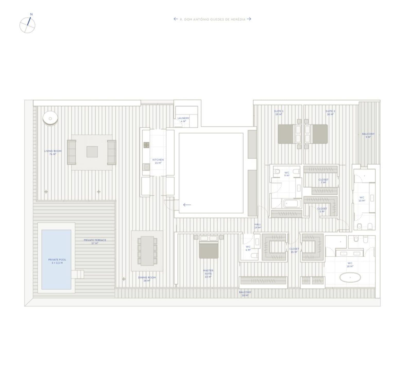Apartamento T3 com piscina, Monte Estoril, Cascais - Imagem 60