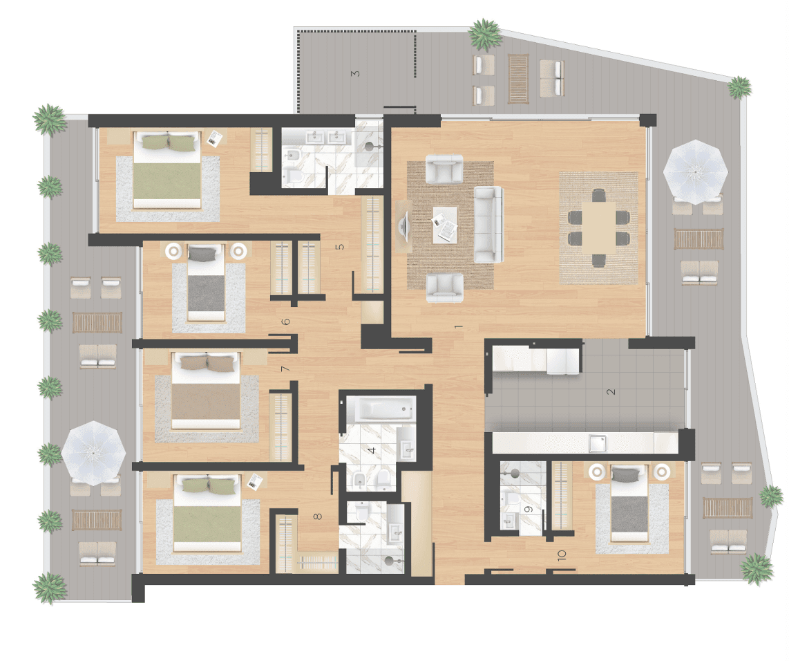 Apartamento T5 com piscina, Belas Clube de Campo, Sintra - Imagem 44