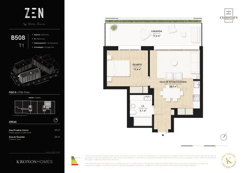 PF40153 - Apartamento T1 com piscina, Telheiras, Lisboa - Imagem 19