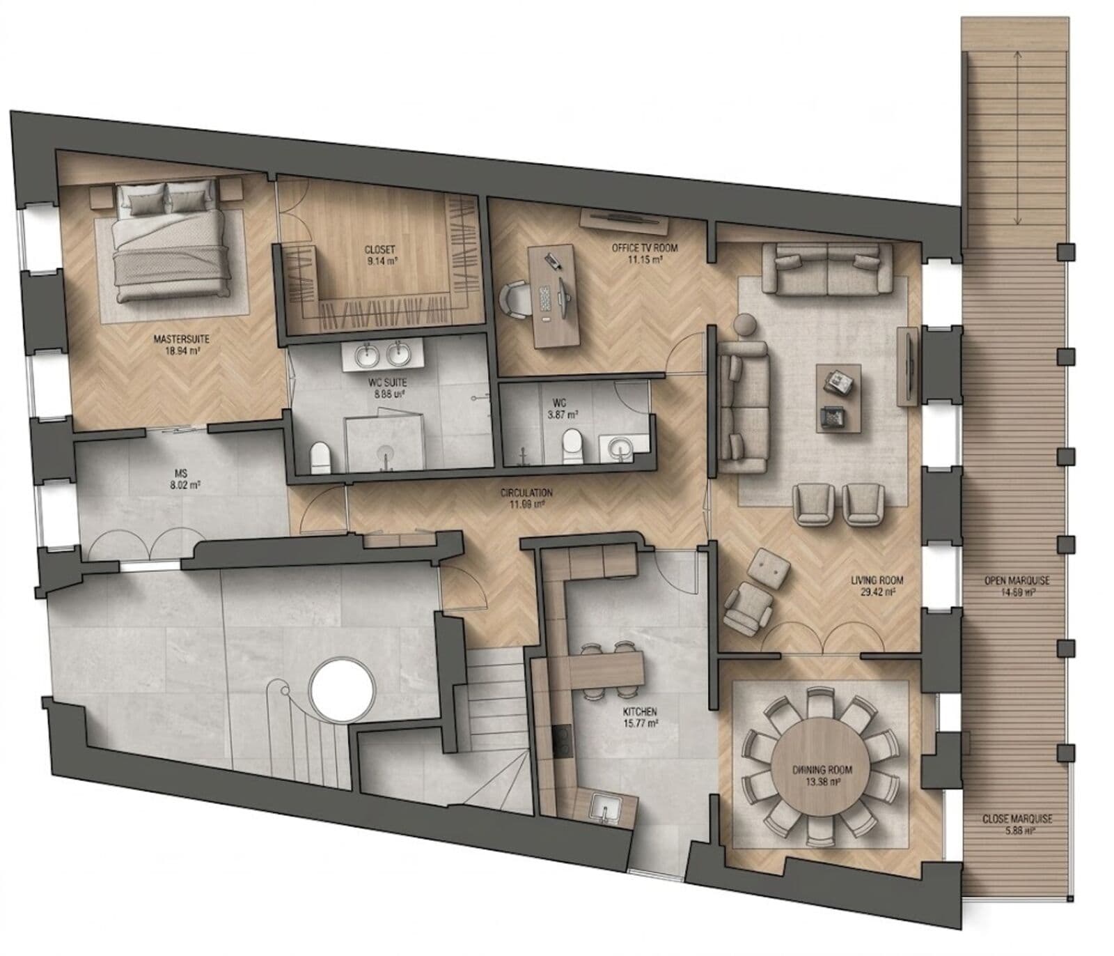 3 Bedroom Duplex with swimming pool, Estrela, Lisboa - Image 40
