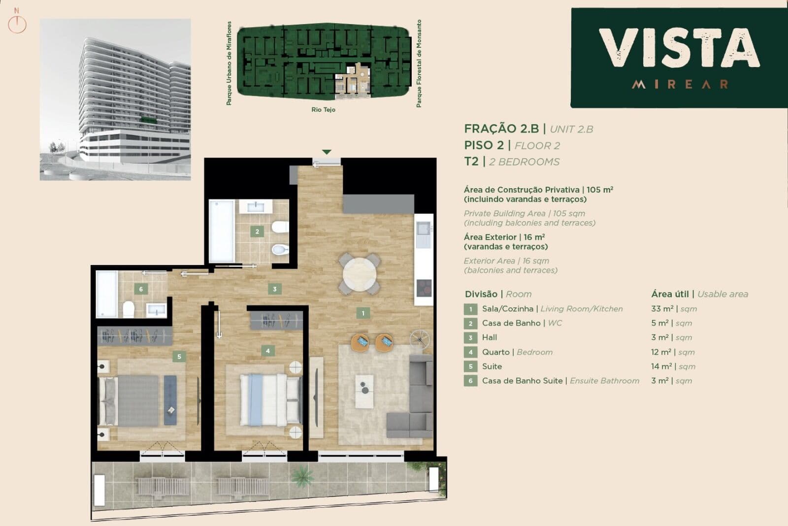 Apartamento T2 com estacionamento, Miraflores, Oeiras - Imagem 37