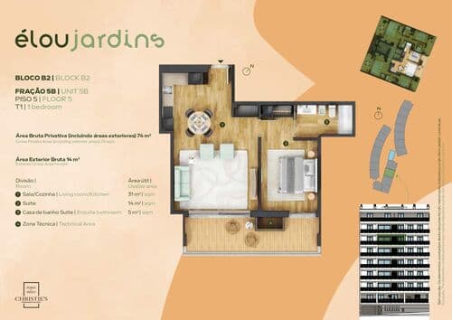 PF41398 - Apartamento T1 com piscina, Loures - Imagem 9