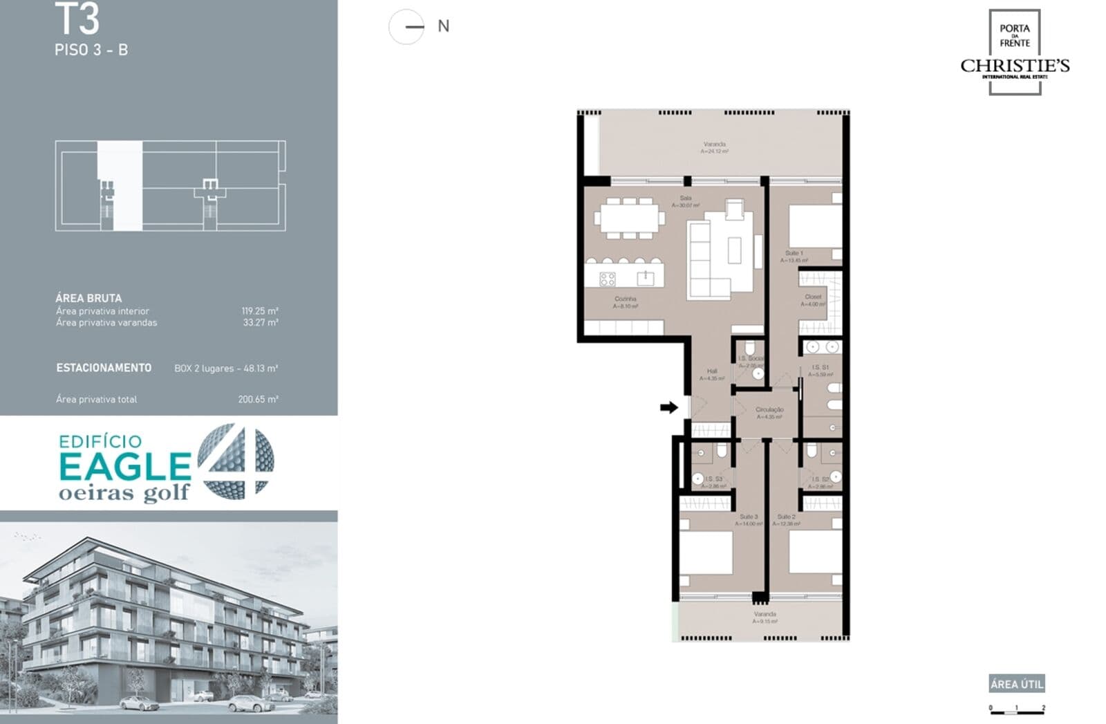 Apartamento T3 com estacionamento, Oeiras Golf Residence, Oeiras - Imagem 3