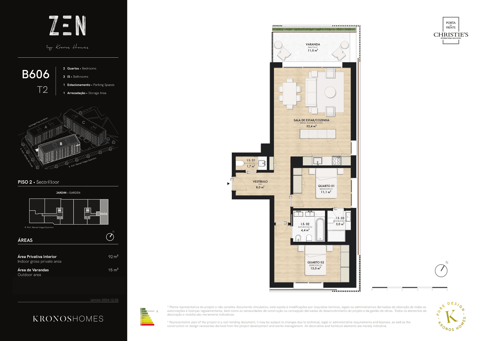 Apartamento T2 com piscina, Telheiras, Lisboa - Imagem 30