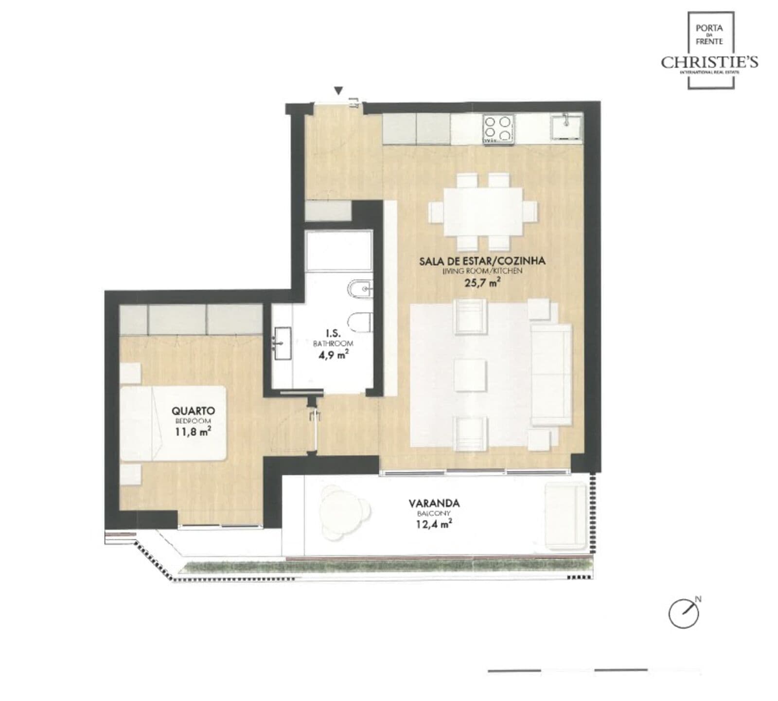 Apartamento T1 com piscina, Telheiras, Lisboa - Imagem 42